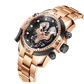 Best Reef Tiger Men's Aurora Concept Rose Gold Luxury Automatic Sport Watch