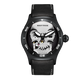 Luxury Reef Tiger Aurora Skull Black PVD Automatic Mens Watch