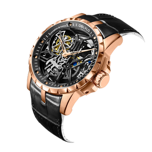 Best Rose Gold Cool Automatic Skeleton Watches For Men - RM-S-RBRB