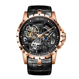 Best Rose Gold Cool Automatic Skeleton Watches For Men - RM-S-RBRB