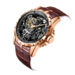 Best Automatic Watches Under 200 - Oblvlo RM-S-RBRO Rose Gold Skeleton Watch