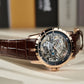 Best Automatic Watches Under 200 - Oblvlo RM-S-RBRO Rose Gold Skeleton Watch