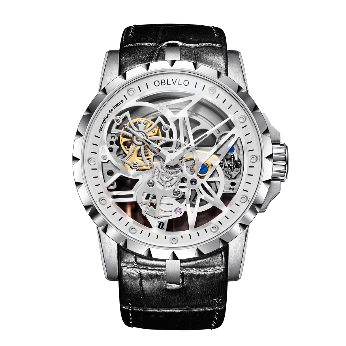 Oblvlo RM-S Mens Automatic Skeleton Watches For Sale