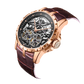 Oblvlo RM-T Series Luxury Rose Gold Automatic Skeleton Watches For Mens