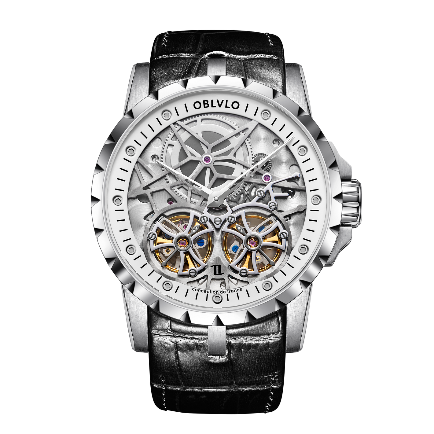 Oblvlo RM-T Series Affordable Best Luxury Skeleton Watches For Men