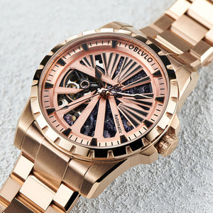 Best Affordable Rose Gold Military Sports Watches For Men - Oblvlo RMS-U-S PPW
