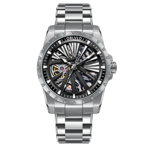 Best Affordable Military Automatic Steel Watches For Men - Oblvlo RMS-U-S YBB