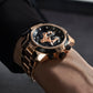 Best Reef Tiger Men's Aurora Concept Rose Gold Luxury Automatic Sport Watch