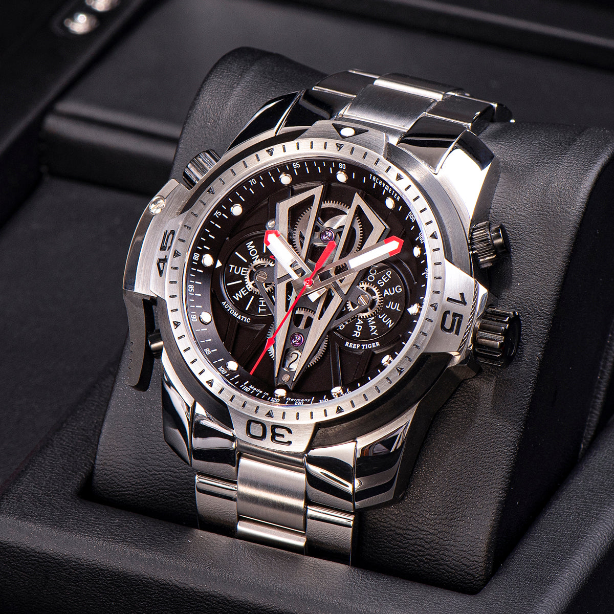 Reef Tiger Aurora Concept 2 Luxury Military Automatic Sports Wristwatc