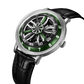 Supercar Alloy Wheels Green Dial as a OBLVLO SCM-SK Automatic Watch | Cool Skeleton Watches