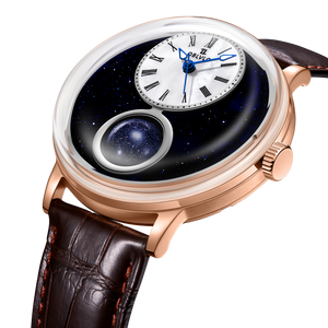 Affordable Luxury Men's Retro Rose Gold Miyota Movement Automatic Watch - OBLVLO SCM-STARS Starry Sky 24-Hour Display Watches