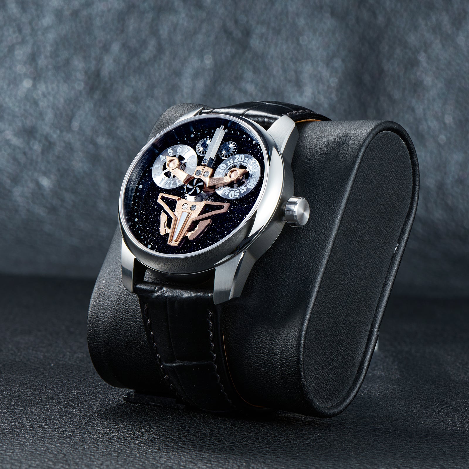 OBLVLO Tonneau Skeleton Dragon Uhr Herren - Luxus Sport Automatik in Roségold OBLVLO Tonneau Skeleton Dragon Uhr Herren - Luxus Sport Automatik in Roségold