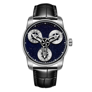 Affordable Luxury Unique Automatic Skeleton Watches For Men - Oblvlo SK-TRI YBB