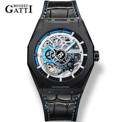Luxury Mens Automatic Sport Skeleton Watches for Sale - Bonest Gatti BG7601-B6