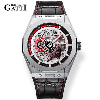 Bonest Gatti BG7601-B3 Men's Luxury Sport Automatic Skeleton Watch - Best Luxury Watches for Sale