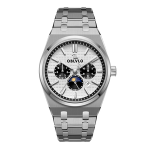 Top Affordable Luxury Panda Dial Chronograph Automatic Watches for Men - OBLVLO TM-MUT