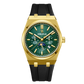 Best Affordable Yellow Gold 3-Eye Chronograph Automatic Watches - Royal Green OBLVLO TM-MUT