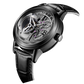 Oblvlo VM Series Luxury Automatic Skeleton Watches With Black PVD