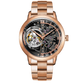 Oblvlo VM Series Luxury Rose Gold Automatic Skeleton Watches For Sale