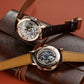 OBLVLO VM Series Luxury Rose Gold Automatic Skeleton Watches For Sale