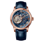 OBLVLO VMQ Series - Best Affordable Luxury Mens Rose Gold Zirconia Automatic Tourbillon Style Blue Dial Dress Watches