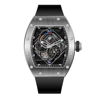 OBLVLO XM-RACING Luxury Automatic Mechanical Watches for Men - Japanese 82S7 Movemen/50M Waterproof