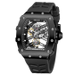 Cool Men's Skeleton Automatic Black PVD Watch - OBLVLO XM XSK Series