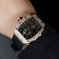 Affordable Luxury Rose Gold Mechanical Skeleton Diamond Watches - OBLVLO XM XSK Series