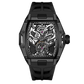 OBLVLO ZM-NZ - Cool All Black Chinese myth "Nezha" 46mm Automatic Mechanical Skeleton Super luminous dial Wristwatch