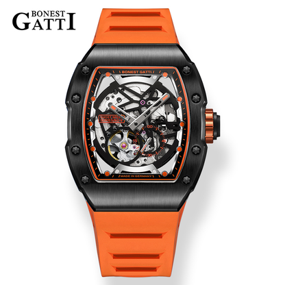 Bonest Gatti BG9901-A2 Luxury Mens Sport Automatic Skeleton Watches - Best Luxury Watches for Sale