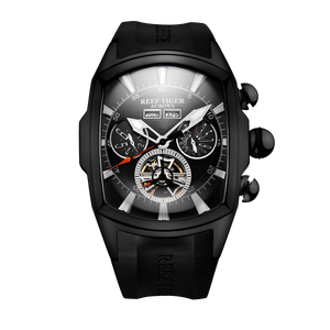 Best Affordable Black PVD Automatic Sport Watches From Reef Tiger Aurora Tank II