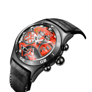 Luxury Reef Tiger Aurora Air Bubbles Mens Unique Automatic Skeleton Watch