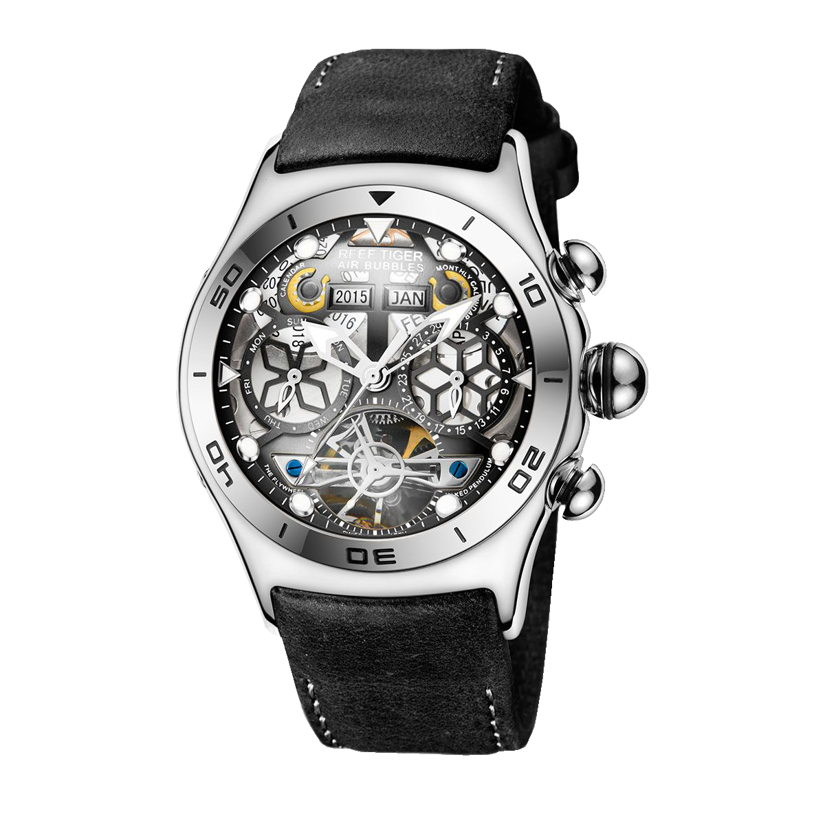 Luxury Reef Tiger Aurora Air bubbles Series Unique Mechanical Skeleton Luxury Reef Tiger Aurora Air bubbles Series Unique Mechanical Skeleton