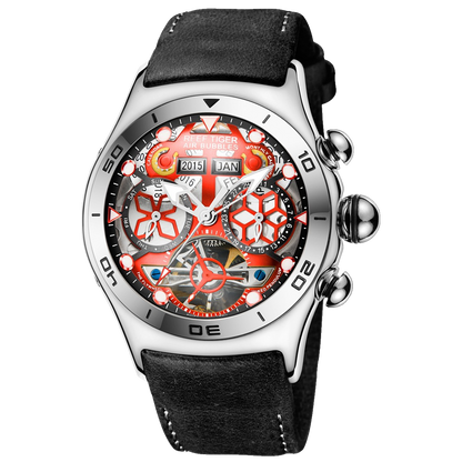 Affordable Reef Tiger Aurora Air Bubbles Mens Unique Luxury Automatic Skeleton Watch
