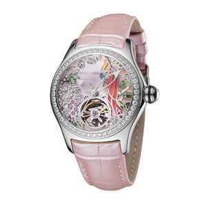 Luxury Diamond Automatic Women's Watch from Reef Tiger Aurora Parrots