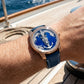 OBLVLO JM-Sailing | Affordable Rose Gold Case & Blue Cold Enamel Dial Automatic Watches For Mens