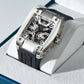 Luxury Square Automatic Mechanical Skeleton Sports Wristwatch - Oblvlo GM Series